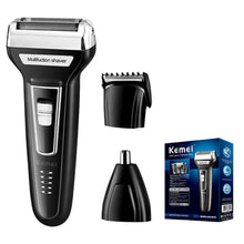 Kemei Multi-functional Waterproof 3 In 1 Grooming Kit Cutter Head USB