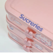 Desktop Storage Box Organizer Student Table Transparent Drawer Cute
