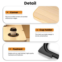 Laptop Desk, Bed Table With Foldable Legs & Cup Slot, Reading Holder