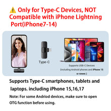 Type-C Port Professional Wireless Lavalier Microphone for Smartphones