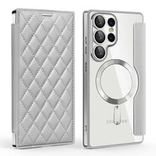 Card Holder Magnetic Leather Case for Samsung Galaxy S25 Ultra S24 Plus