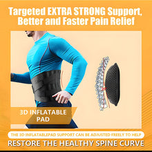Lumbar Support Belt with Inflatable Pad Relieve Waist Pain Dual