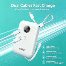 QDER PD-10F External Power Bank 10000mAh Capacity 22.5W PD Fast Charge