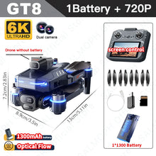 GT8 Mini Drone 4K HD Camera Aerial Aircraft Screen Remote Obstacle