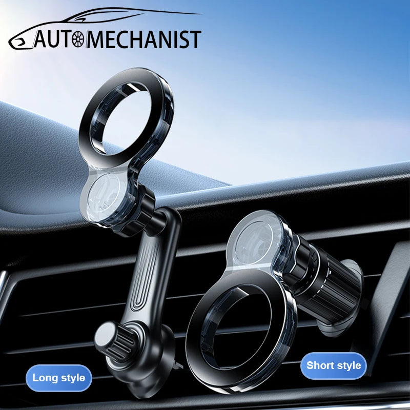 AUTOMECHANIST Magnetic Car Phone Holder 360 Degree Rotation Adjustable