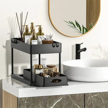 Multifunctional Storage Rack 2 Tier Under Sink Sliding Cabinet Basket