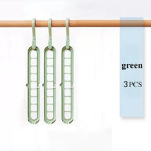 9 Hole Foldable Hanger Wardrobe Space Saving Storage For Clothes Drying