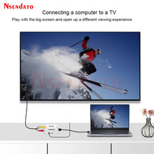 1080P Mini Video Convertor VGA to RCA AV Converter Conversor with 3.5mm