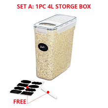 4L Cereal Storage Containers with Lids 1/2/4pcs Airtight Food