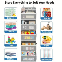 5-Shelf Hanging Storage Organizer - Behind Door, Anti-Tilt, 5 Large