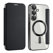 Wireless Charging Flip Case for Samsung Galaxy A35 A36 A55 A15 A16 A17