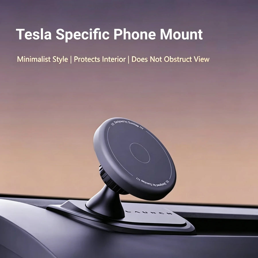 Silicone Magnetic Phone Holder for Tesla Model 3 Highland Y Juniper LHD