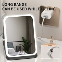 LED Dimmable Makeup Mirror 3 Colors Light Modes Adjustable Brightness