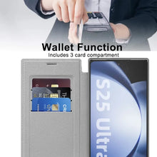 Card Holder Magnetic Leather Case for Samsung Galaxy S25 Ultra S24 Plus
