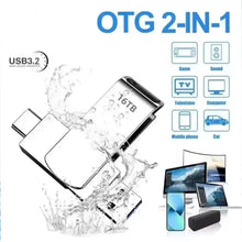 16TB USB 3.2 Flash Drives High Speed Transfer Metal Pendrive Memory