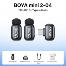 BOYA Mini 2 Wireless Lavalier Microphone AI Noise Reduction Mic for