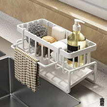 Compact Tap-Mounted Spice Shelf - Sink Organizer with Drainage Rack