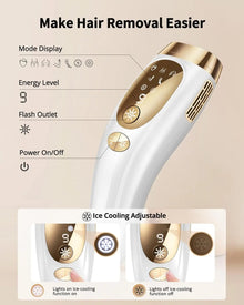 IPL Hair Removal with Ice Cooling Care Function for Women Men