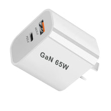 UK/AU/EU/US USB C Charger 65W PD 3.0 GaN Type C Power Adapter With