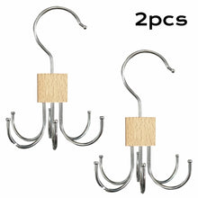 1/5pcs 360° Rotating Storage Hanger Hook Multi-Claw Bag Metal Belts