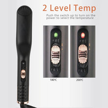 Electric Beard Heated Brush Kit Hair Straightener Straightening Men