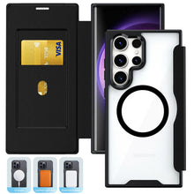 Magnetic Wallet with Card Holder Phone Case for Samsung Galaxy S24