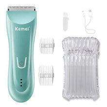 Kemei Wet Dry Groin Body Trimmer For Men Face Beard Hair Clipper