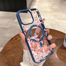 Pink Cherry Elegant Floral Background Design Magnetic Phone Case For