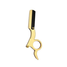 Stainless Steel Classic Shaving Razor for Thumb Double Edge Haircutting