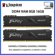 DDR4 Kingston BEAST RAM 3200MHz 2666MHz 3600 2400MHz 8GB 16GB 4GB