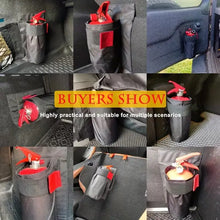 Durable Car Fire Extinguisher Organizer Trunk Storage Bag, Backseat &