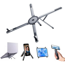 Portable Foldable Laptop Stand for Desk Ergonomic 8-Level Height
