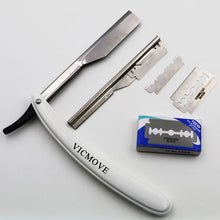 1set Men Straight Barber edge Razors Folding Shaving Knife Hair Removal