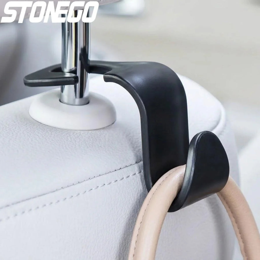 Car Rear Seat Organizer Storage Bag Hooks Holder Handbag Umbrella Car