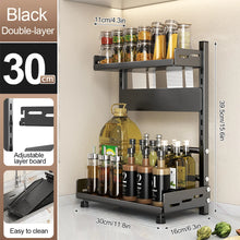 3 Tier Spice Storage Rack for Countertop Adjustable Organization for