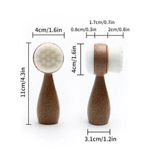 Coconut Shred Handle Facial Brush Double Sided Cleanser Blackhead