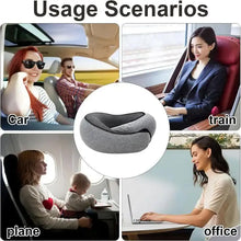 Travel Neck Pillow Memory Foam U-shaped Snail Style Support Portable