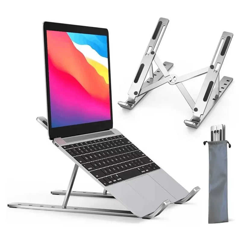 Adjustable Aluminum Alloy Laptop Holder Notebook Stand Lifting Cooling