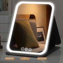 LED Dimmable Makeup Mirror 3 Colors Light Modes Adjustable Brightness