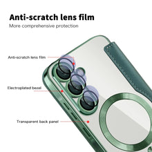 Wireless Charging Flip Case for Samsung Galaxy A35 A36 A55 A15 A16 A17