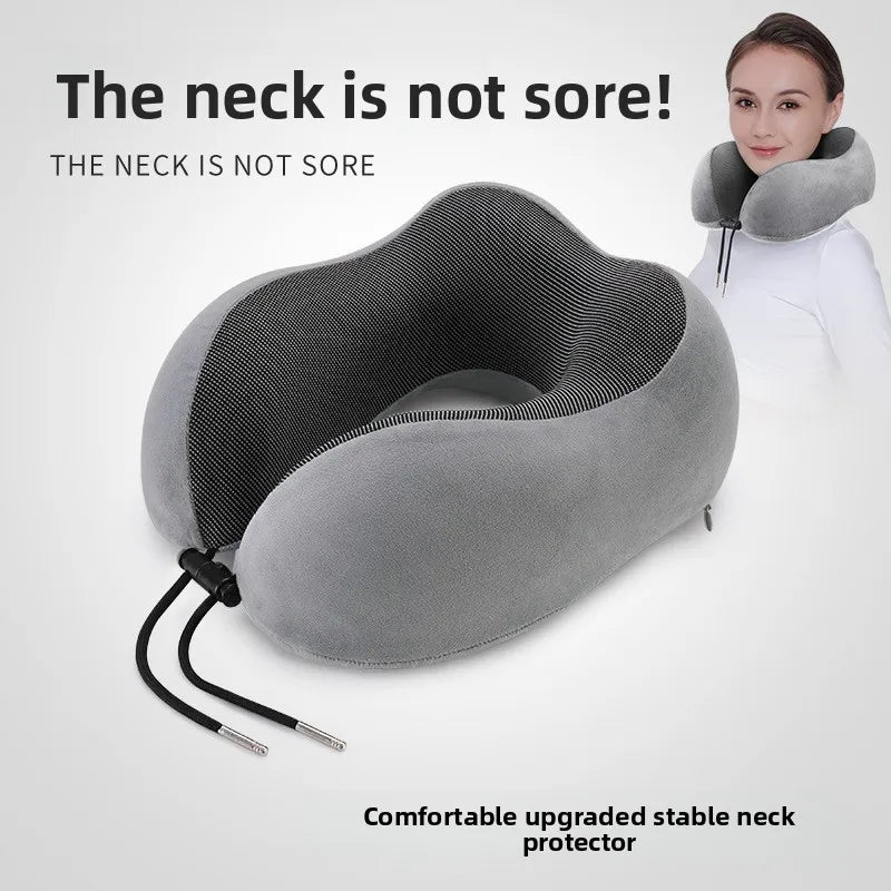 U Shaped Memory Foam Neck Pillows Soft Travel Pillow Massage Sleeping