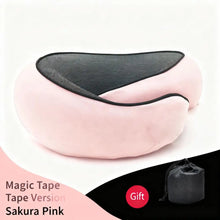 Memory Foam U-Shaped Pillow, Foldable Neck for Travel, Airplane Trips