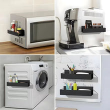 Magnetic Spice Storage Rack Organizer for Refrigerator and Oven Black