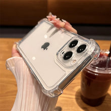 Luxury Shockproof Transparent Case For iPhone 18 17 16 15 14 13 12 11