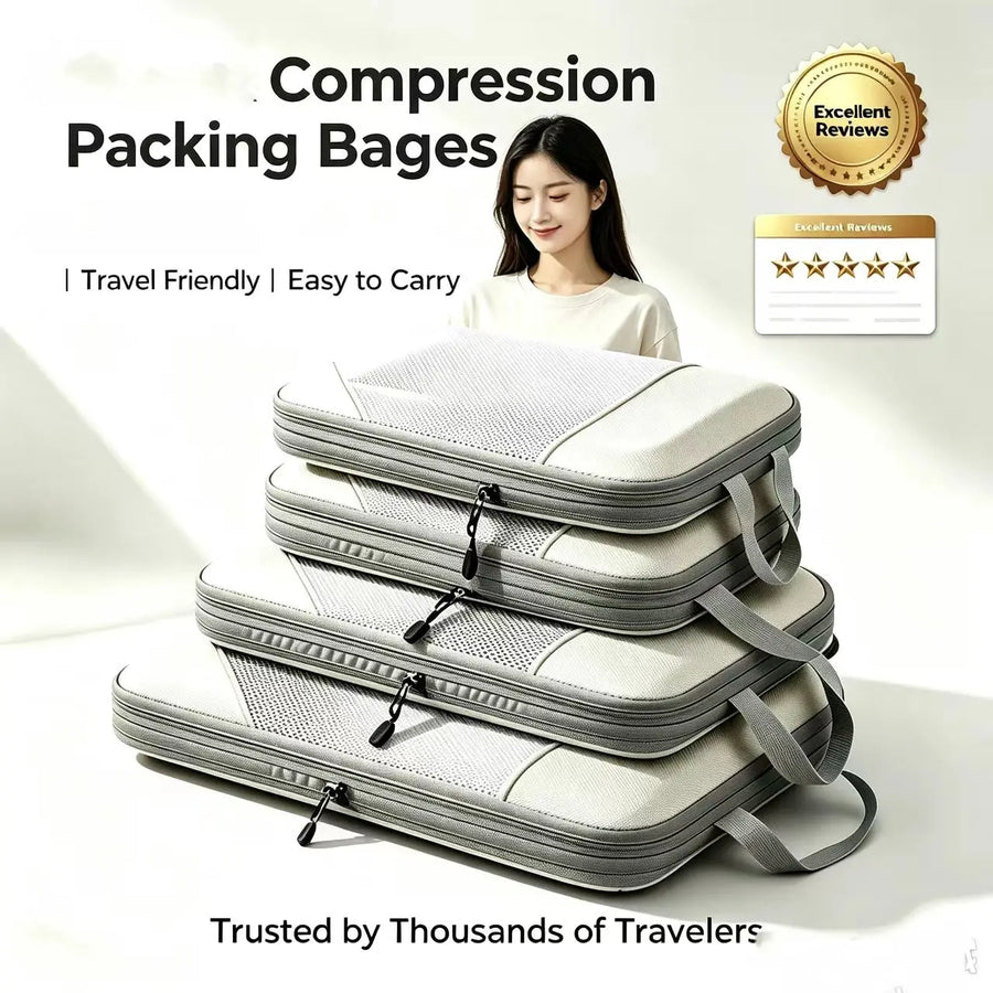 Compression Packing Cubes for Suitcases Travel Expandable Organizers