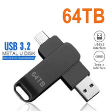 16TB USB 3.2 Flash Drives High Speed Transfer Metal Pendrive Memory
