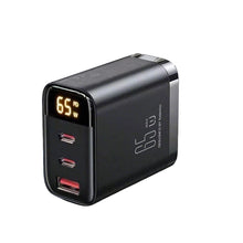 65W PD Fast USB Charge Charger 2 Ports EU US Plug Wall Adapter For