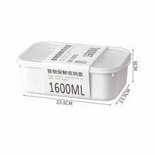 Kitchen Sealed Fresh Storage Containers 4 Size White Food Box for