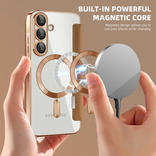 Wireless Charging Flip Case for Samsung Galaxy A35 A36 A55 A15 A16 A17