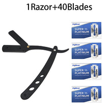 Manual Shaver for Men Barbershop Razor Stainless Steel Shank Is Easy To